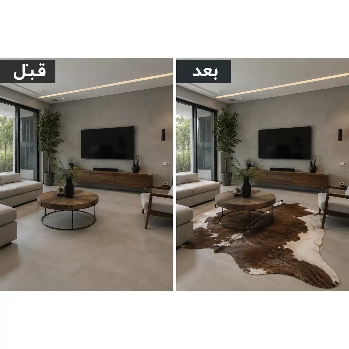 فرش پوست گاو برای چه دکوراسیونی مناسب است؟