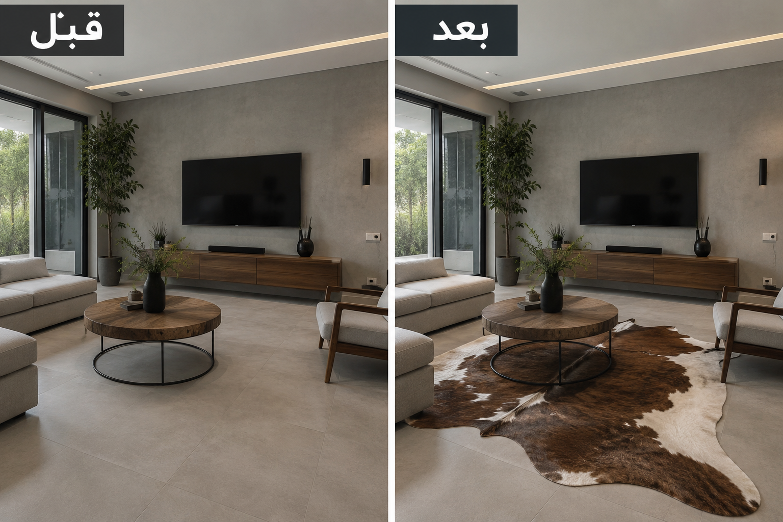فرش پوست گاو