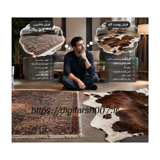 فرش پوست گاو چیست؟ آیا میتوان از فرش پوست گاو در منزل استفاده کرد؟