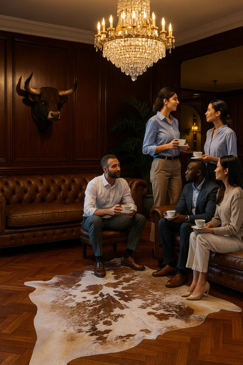 پوست گاو دباغی شده