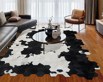 فرش مدرن پوست گاو