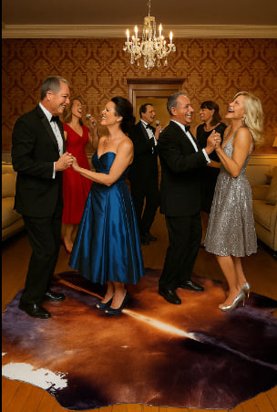 فرش پوست گاو مدرن