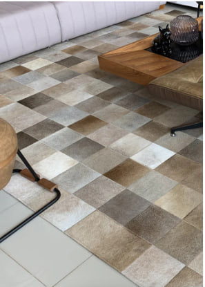 فرش پوست گاو