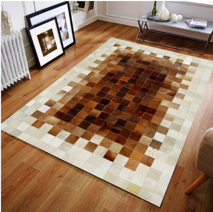 فرش پوست گاو پچ ورک