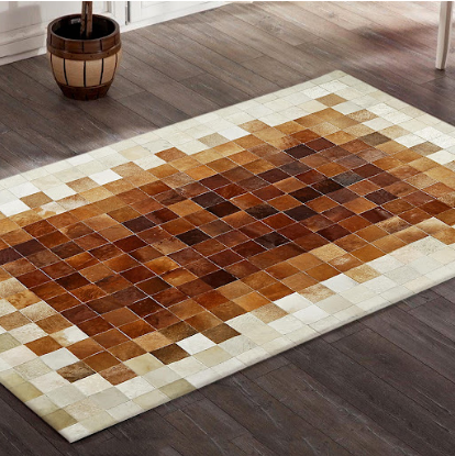 فرش پوست گاو پچ ورک