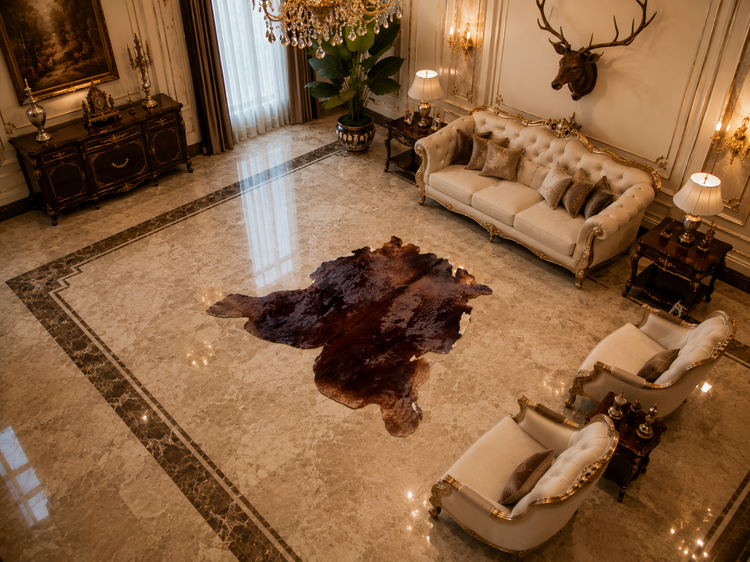 فرش پوست گاو